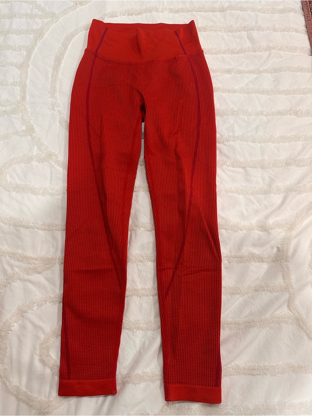 Offline by Aerie Seamless waffle Red Active Leggings